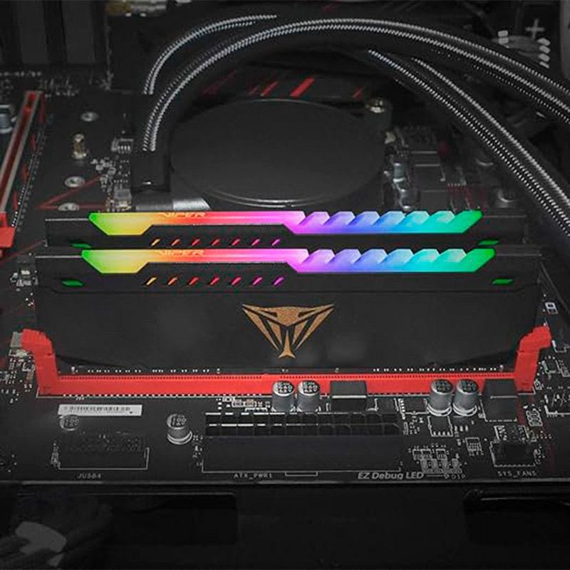 メモリー Patriot Viper Steel RGB DDR4 3200MHz64GB Memória Patriot Viper Steel 64GB 2X32GB 3200MHz DDR4 RGB CL18